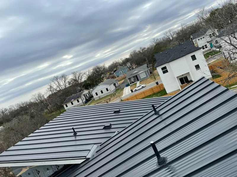 Standing seam metal roof panels with vents for Skylight Repair in Johnson City